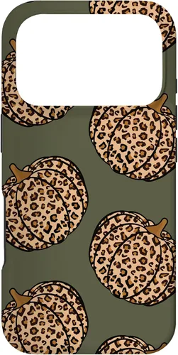 Vista 30 de Leopard Pumpkin Fall Autumn Olive Green Case for iPhone 17