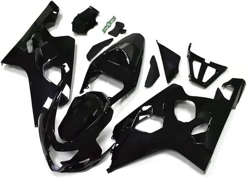 Vista 2 de Kit de carenado para Suzuki GSXR600 GSXR750 K4 2004 2005, carenados de inyección de plástico ABS, kit de carrocería BodyKit-Negro Strong & Durable