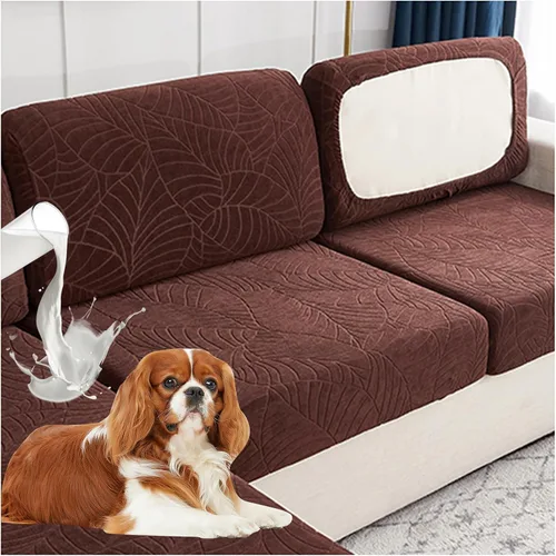 Vista 35 de Fundas de cojín para asiento de sofá, impermeables, de alta elasticidad, universal, elástica, fundas de cojín de repuesto para cojines individuales