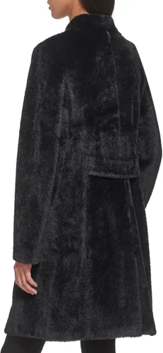 Vista 4 de DKNY Women's Wool-Blend Button-up Asymmetrical Overcoat