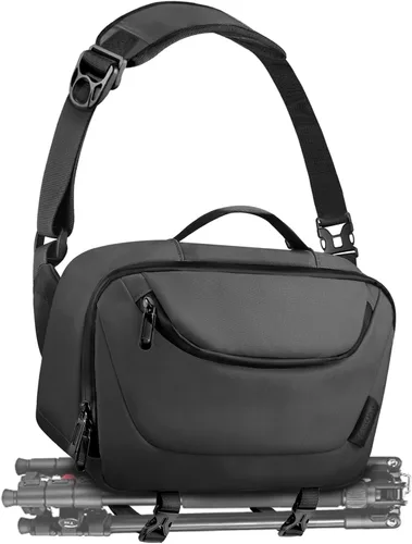 Vista 8 de TAAOKA Bolsa de Hombro para Cámara, Estuche para Cámara Impermeable con Soporte para Trípode, Bolsas para Cámaras DSLR/SLR/Sin Espejo Ligeras