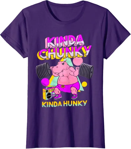 Vista 8 de Kinda Chunky Kinda Hunky, camiseta de gimnasio para culturismo, Negro