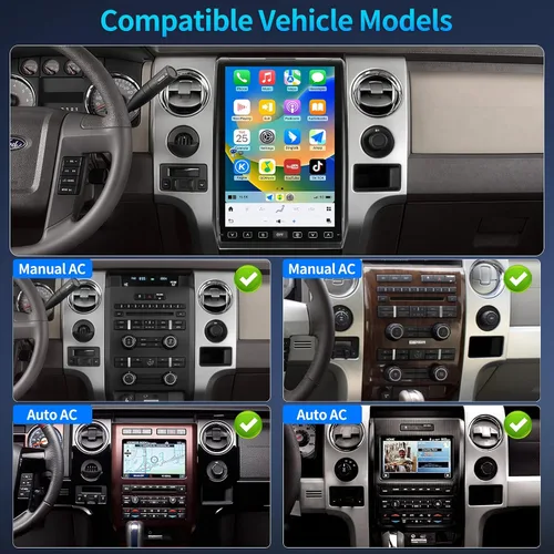 Vista 2 de Radio para Ford F150 2009 2010 2011 2012 14.4 pulgadas 8+128G