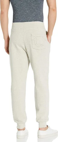 Vista 2 de True Religion Pantalón deportivo clásico con logotipo para hombre, Negro