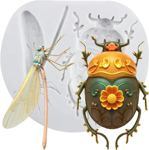 Vista 10 de Molde de silicona para cucarachas, moldes de fondant de caramelo de chocolate para insectos Estilo a
