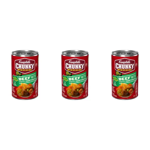 Vista 10 de Sopa Chunky de Campbell's, carne de vacuno, 15.25 onzas (paquete de 8)