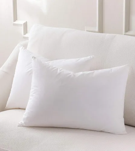 Vista 2 de Relleno de almohada rectangular de lujo hipoalergénico de 9 x 13 pulgadas, 100% plumas pequeñas, funda de algodón 100 % batista, nunca envasado al