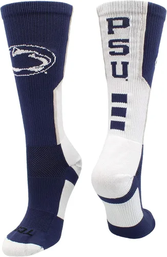 Vista 27 de TCK NCAA Perimeter Crew Socks, calcetines deportivos de equipo de rendimiento atlético para hombres y mujeres, absorben la humedad, con licencia