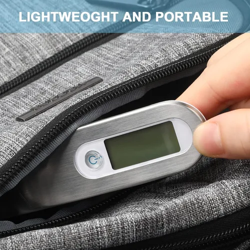 Vista 5 de Báscula de equipaje de alta precisión báscula de equipaje portátil para maleta, báscula digital de mano electrónica de 110 libras110.2 lbs