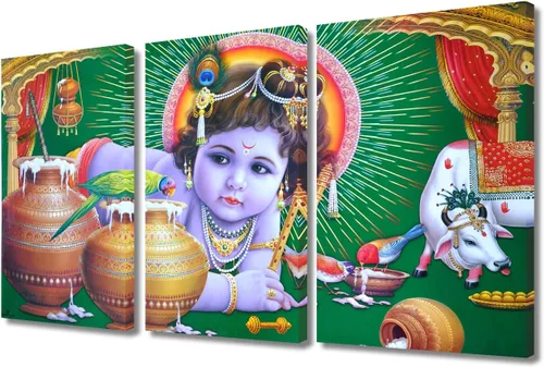 Vista 56 de TUMOVO Arte de pared de Dios hindú para sala de estar, lienzo de Ganesha, arte de pared de escultura de elefante, cuadros modernos, arte