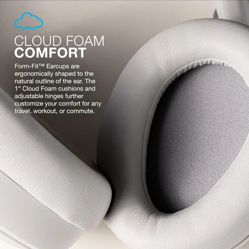Vista 4 de JLab Auriculares inalámbricos JBuds Lux ANC, Cloud White, cancelación activa híbrida de ruido, sonido personalizable, compatible con audio espacial