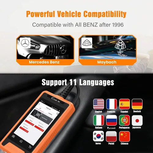 Vista 7 de Launch Lector de código, todos los sistemas bidireccional profesional automotriz herramienta de la exploración de diagnóstico