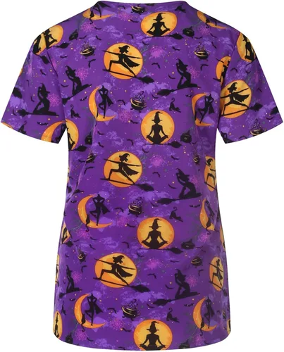 Vista 3 de Minty Mint Camiseta médica de Halloween para mujer