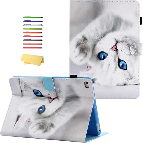 Vista 13 de Funda para iPad de 6ª/5ª generación de 9.7 pulgadas 2018/2017, para iPad Air 2/Air 1 con soporte, soporte para lápices, bolsillo