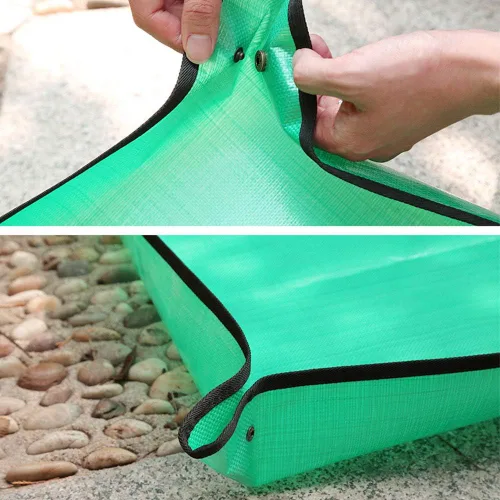 Vista 8 de Tapete de trasplante impermeable para interiores, lona para plantar, departamento, jardinería, para plantas suculentas, plantas, trasplante