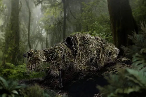 Vista 4 de Arcturus Envoltura Ghillie para Rifle - Camuflaje Fácil para Tu Rifle de Caza