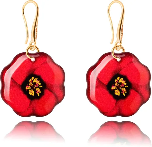 Vista 20 de Elegantes aretes colgantes con temática de mariposas y flores para mujer
