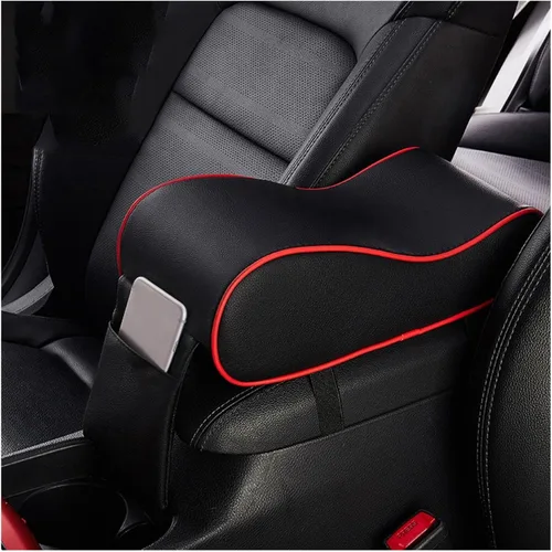 Vista 7 de SSIMOO Cojín de espuma viscoelástica para reposabrazos de auto con funda para reposabrazos de consola central con bolsa de almacenamiento