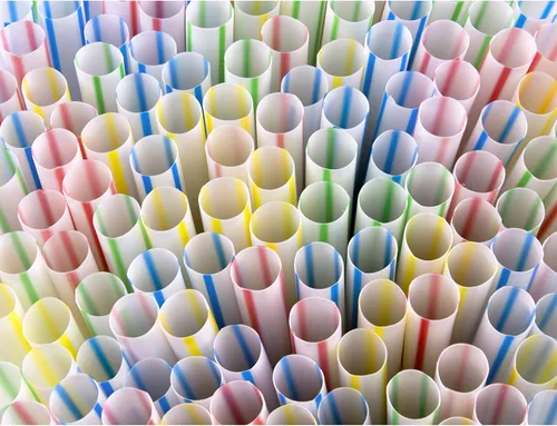 Vista 6 de Pajitas flexibles de plástico desechables sin BPA de 8 pulgadas de largo (paquete de 200 unidades, colorido)
