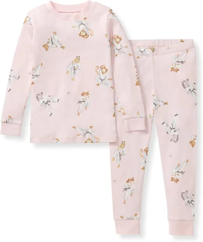 Vista 13 de Burt's Bees Baby Pijama para niña, 2 piezas, camiseta de manga larga y pantalones de algodón orgánico