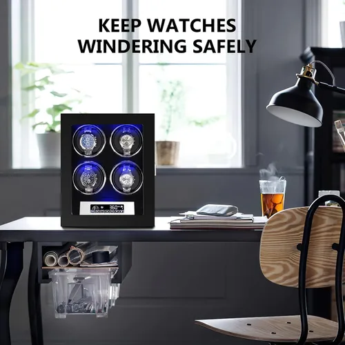 Vista 3 de Watch Winder Automatic Watches Storage Box Automatic Watches for Both Men and Womens Watches with Silent Motor.