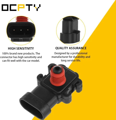 Vista 3 de OCPTY MAP Sensor de presión absoluta AS59 apto para 1996-2007 para Chevy Express 1500, 2000-2005 para Chevy Impala, 1999-2008 para Chevy Silverado