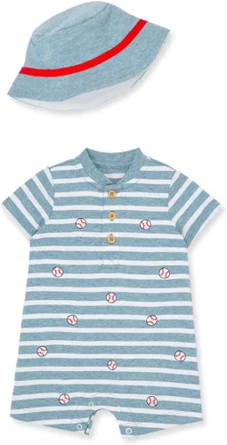 Vista 9 de Little Me Conjunto de mameluco y sombrero de 2 piezas para bebés niños