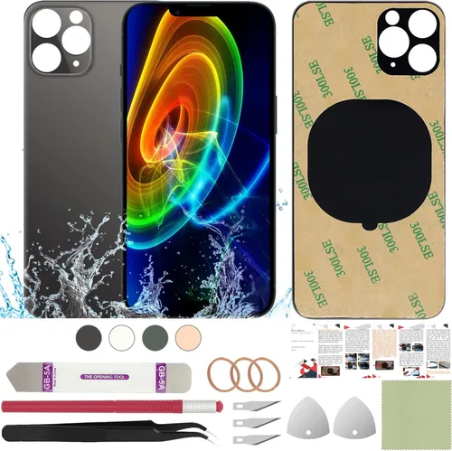 Vista 29 de Funda trasera de repuesto compatible con iPhone 8 de 4.7" + Herramientas profesionales (Gris espacial) Incluye herramientas profesionales, cinta