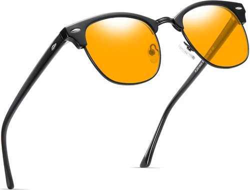 Vista 44 de Blue Light Blocking Glasses Anti Eyestrain Computer Gaming Glasses Vintage Half Frame UV Clear Lens for Women Men