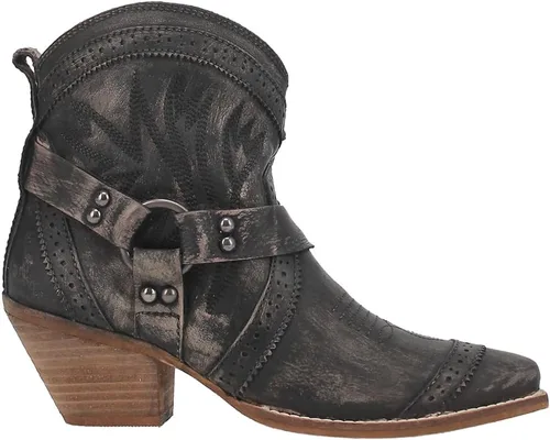 Vista 3 de Dingo Mujeres Gummy Bear Snip Toe Casual Botas Tobillo Tacón medio 2-3" - Azul, Azul