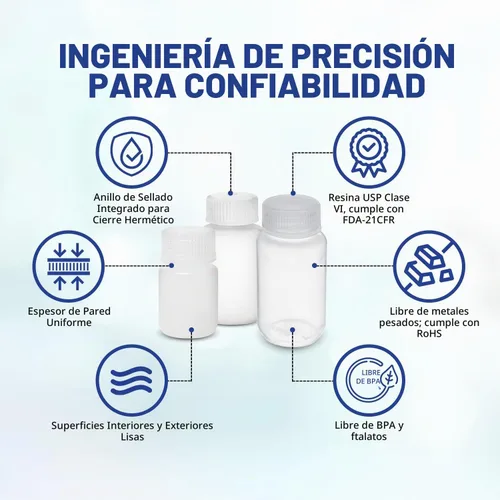Vista 2 de United Scientific™ Recipientes de muestras de boca ancha con tapas, 1.0 fl oz, paquete de 12