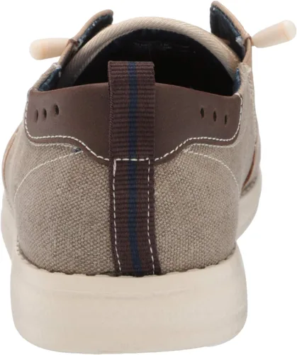 Vista 3 de Nunn Bush Brewski Moc Toe - Mocasines de lona para hombre con elástico elástico
