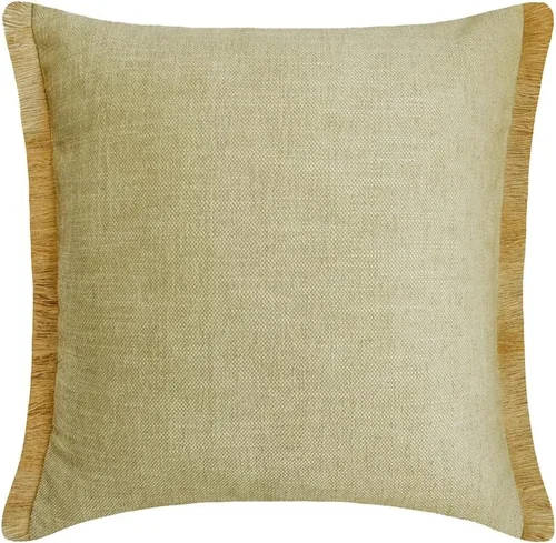 Vista 10 de The HomeCentric Fundas de almohada decorativas beige de 12 x 12 pulgadas (11.8 x 11.8 in), encaje de yute y almohadas marroquíes para sofá