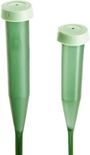 Vista 7 de Bright Creations Tubos de agua florales - 6 y 12 pulgadas, verdes, paquete de 30 frascos de agua con tallo de flor con tapas para ramos y centros