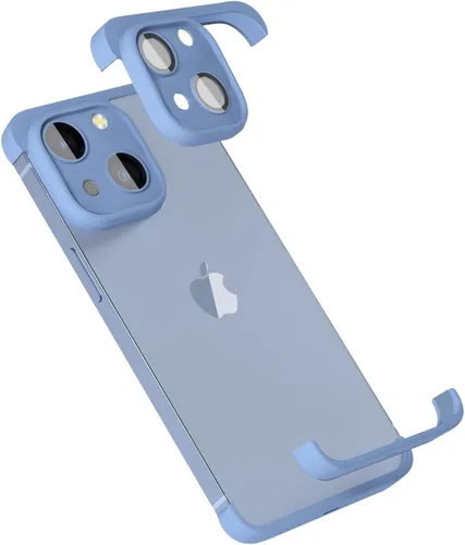 Vista 7 de Funda delgada sin marco, con protector de lente de cámara integrado, ultrafina, ligera, minimalista, a prueba de golpes, funda protectora