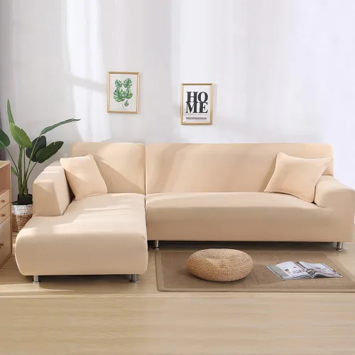 Vista 2 de MIFXIN Fundas de sofá modular en forma de L, 2 piezas, elásticas, tipo L, para sofá esquinero, protector de muebles, para mascotas, niños, perros