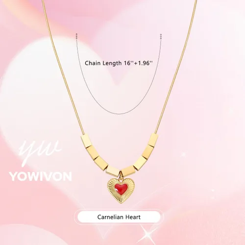 Vista 5 de Yowivon Gold Necklaces for Women Trendy Cute Pearl Necklace Layered Cross Necklaces Fashion Jewelry Christmas Birthday Gifts