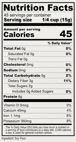 Vista 3 de Anthony's Proteína vegetal texturizada, TVP, 1.5 libras, sin gluten, vegana, fabricada en Estados Unidos, sin sabor