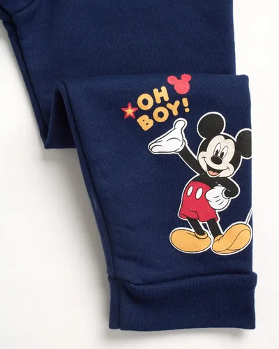 Vista 4 de Disney Conjunto de pantalones deportivos de Mickey Mouse para bebés y niños Camiseta térmica de manga larga y pantalones deportivos de vellón