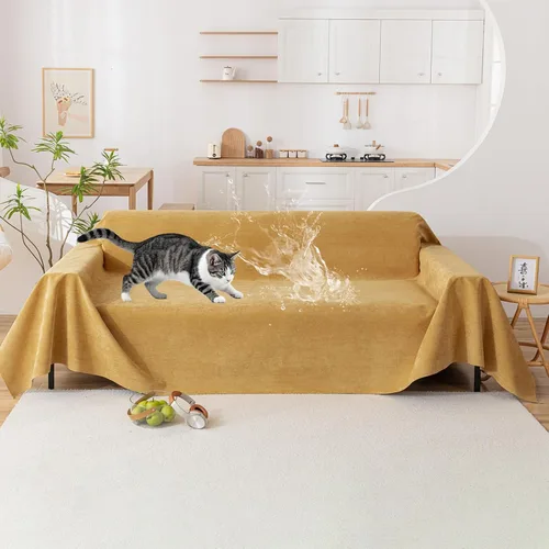 Vista 11 de VClife - Funda para sofá de 2 plazas, antiarañazos, impermeable, apta para mascotas, perros y gatos, lavable, moderna, protectora, gris, 71 x 102