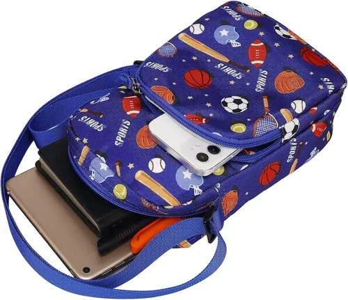 Vista 5 de Choco Mocha Bolso bandolera pequeño para niños bolsa de mensajero para viajes