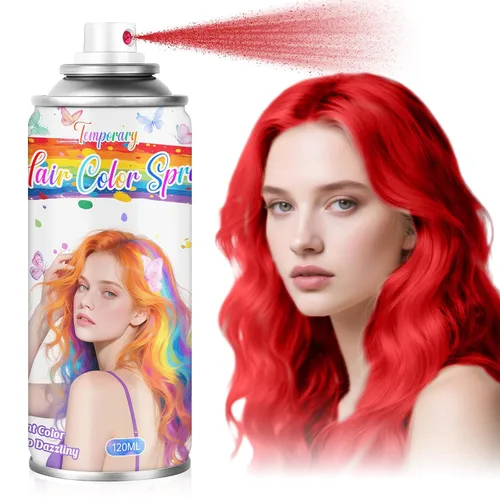 Vista 8 de Spray de color gris para el cabello – Tinte temporal para mujeres, niños