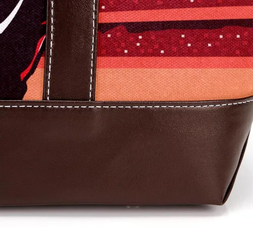 Vista 7 de Space Stars Rocket Planets - Bolsas grandes de lona de cuero para mujer, con asa superior y hombro