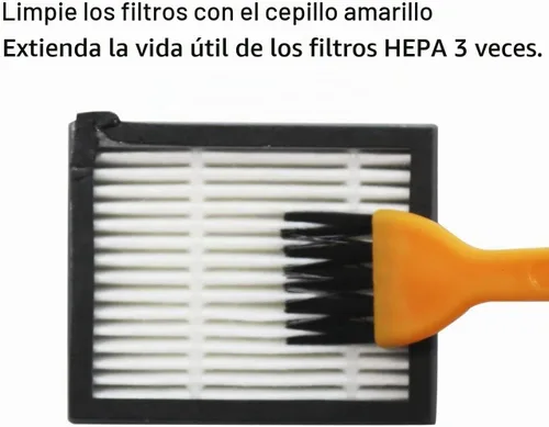 Vista 4 de Piezas de repuesto para aspiradora iRobot Roomba i7 i7+ i2 i3 i3+ i4 i4+ i6 i6+ i8 i8+/Plus j7 j7+ E5 E6 E7, Series I, E y J, 2 juegos de cepillos