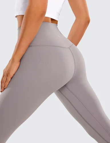 Vista 4 de CRZ YOGA - Pantalones de yoga ajustados con cintura alta para mujer, con sensación de segunda piel, para yoga y entrenamiento, leggings