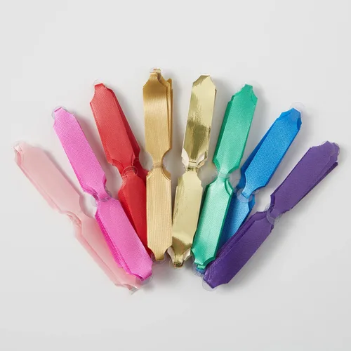 Vista 7 de Berwick Offray The Perfect Bow Pull Ribbon, tamaño acabado de 4 pulgadas con 18 bucles, purpurina plateada, 50 piezas