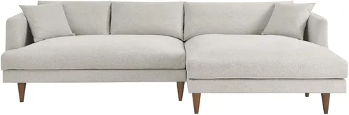 Vista 4 de Modway Sofás Zoya, tejido jaspeado marfil