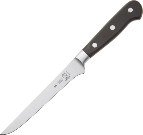 Vista 7 de Cuchillo de chef, Mercer Culinary Renaissance, forjado de 8 pulgadas, cuchillo de pelar forjado 63.5 cm , 2.5", Negro