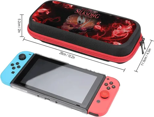 Vista 2 de Funda de transporte Hollow Game Knight Switch, funda OLED para interruptor gráfico compatible con consola y accesorios, funda protectora a prueba
