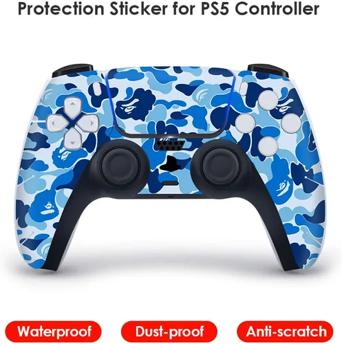 Vista 4 de Camoufla Skin er para controlador PS5, impermeable Scratcroof protector Cal compatible con 5 Gamepad, protector extraíble